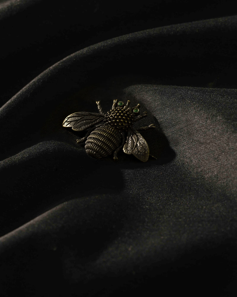 Bee Brooch - Antique Brass