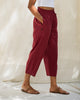 Pleat Trousers - Red