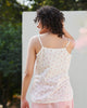 Crop Camisole - White & Pink