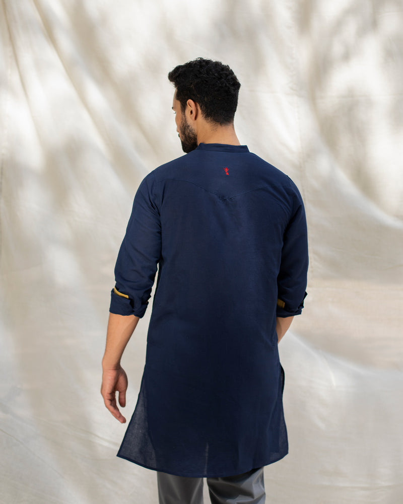 Pondicherry Kurta - Indigo