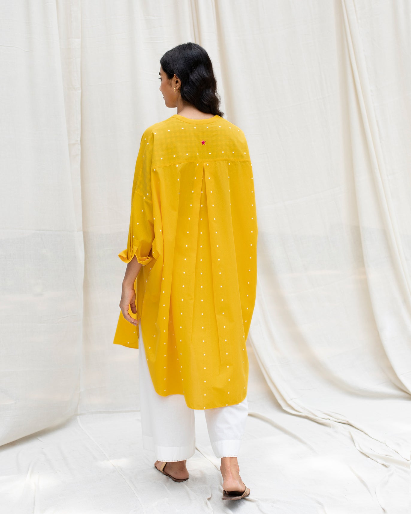 Lazy Sunday Tunic - Yellow & Ivory