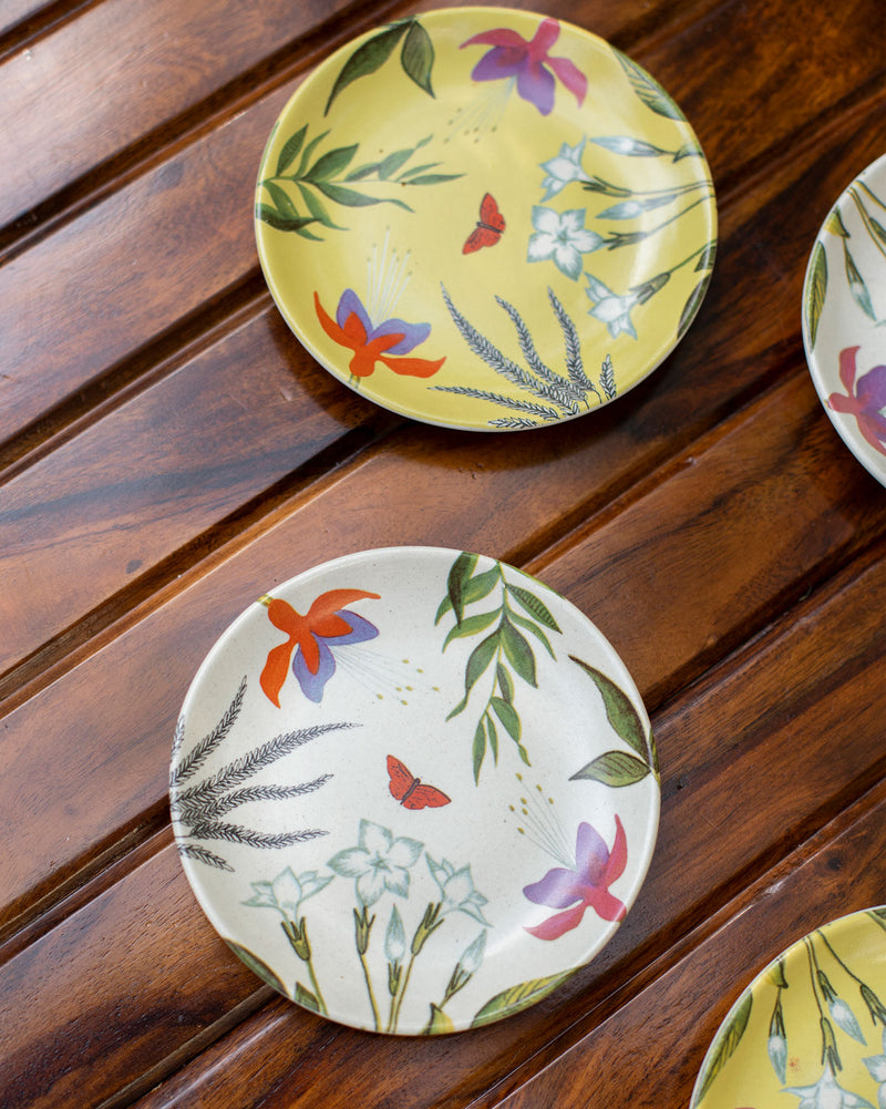 Botanical Tea Plates (Set of 4)