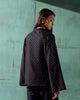 Pintuck Top - Black & Gold