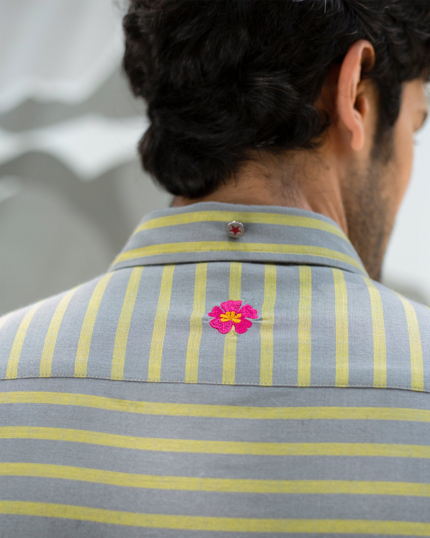 Zulu Shirt - Grey & Lime