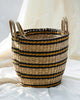 Khasi Blue Striped Basket (Set of 2)