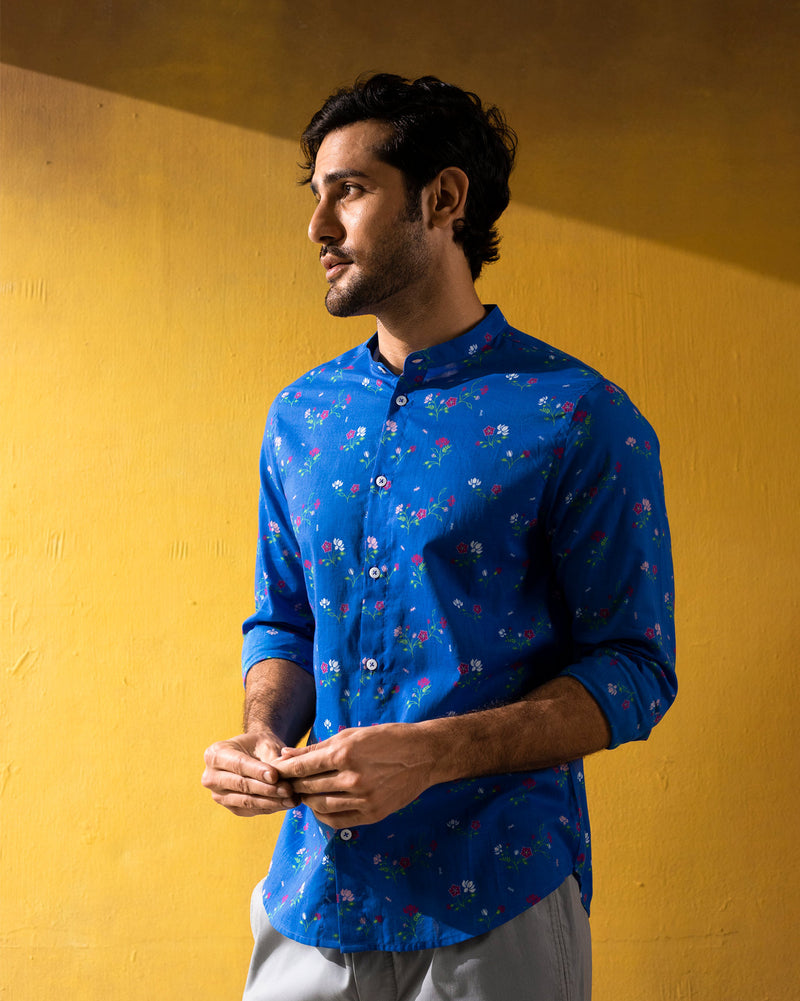 Nawab Shirt - Blue