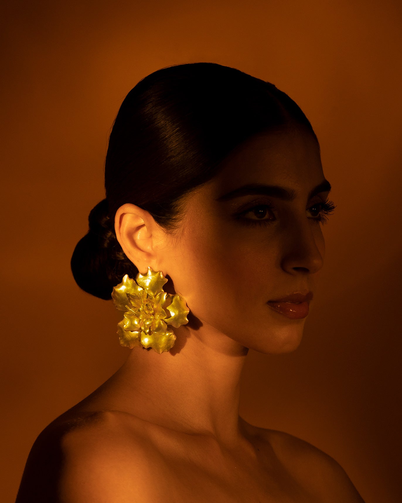 Gudhal Earrings - Gold