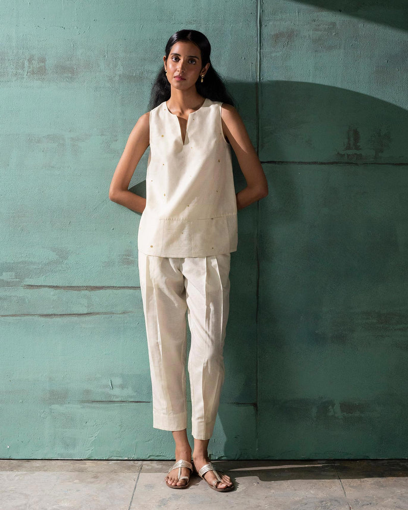 Cigarette Pants - Ivory