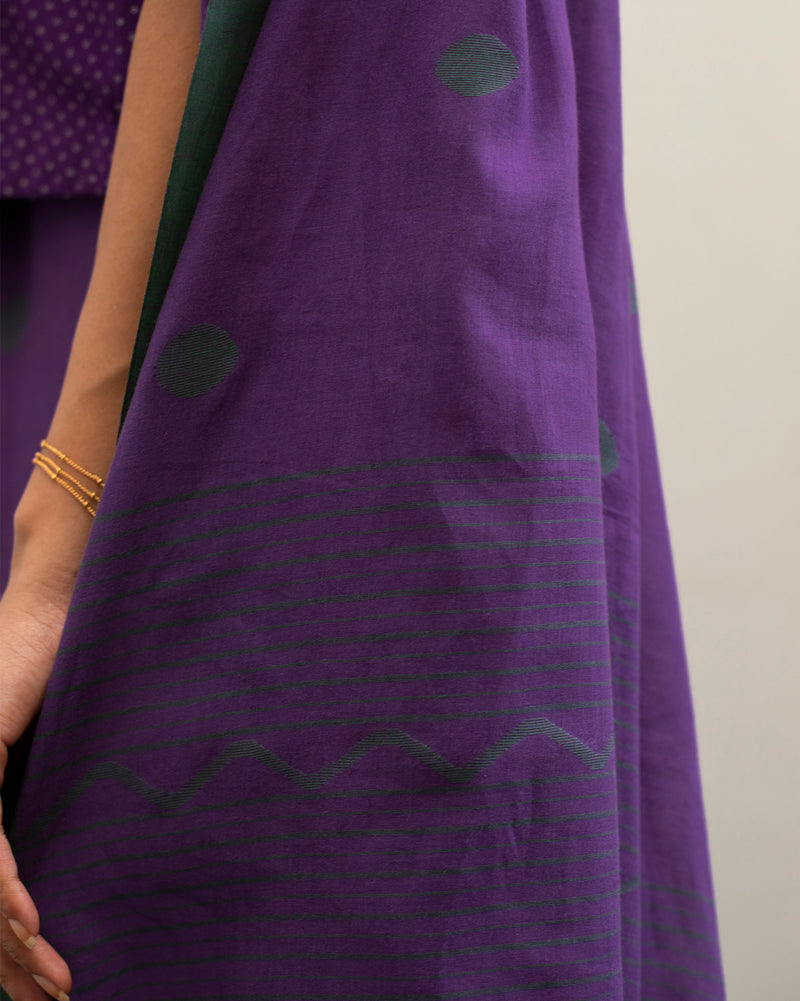 Kanta Sari - Purple & Green