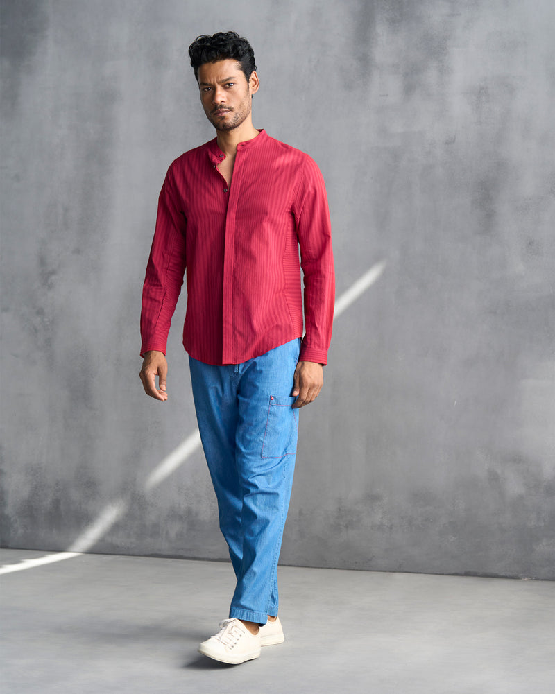 Side Panel Shirt - Red