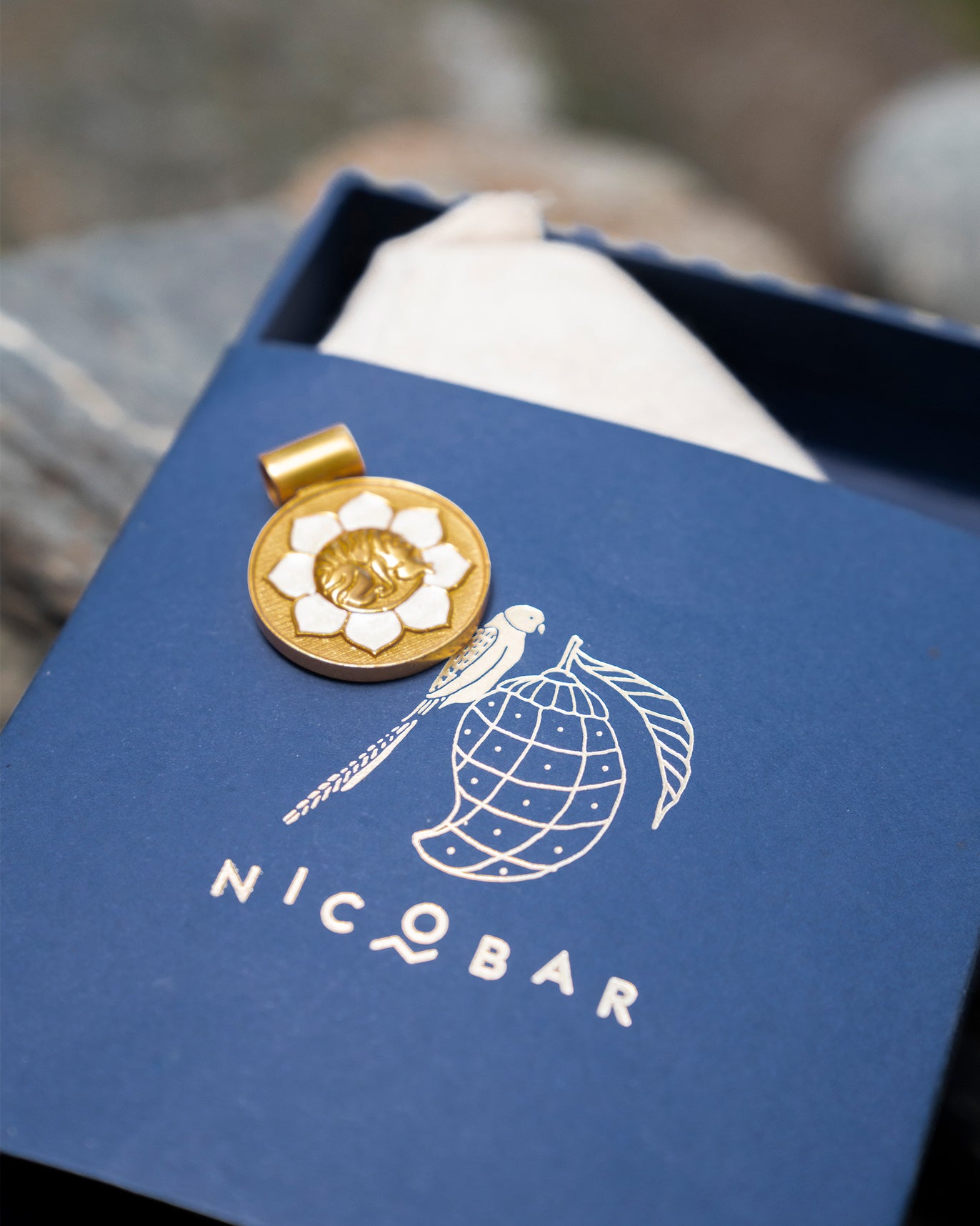 Tiger Earth Sign Charm - Gold