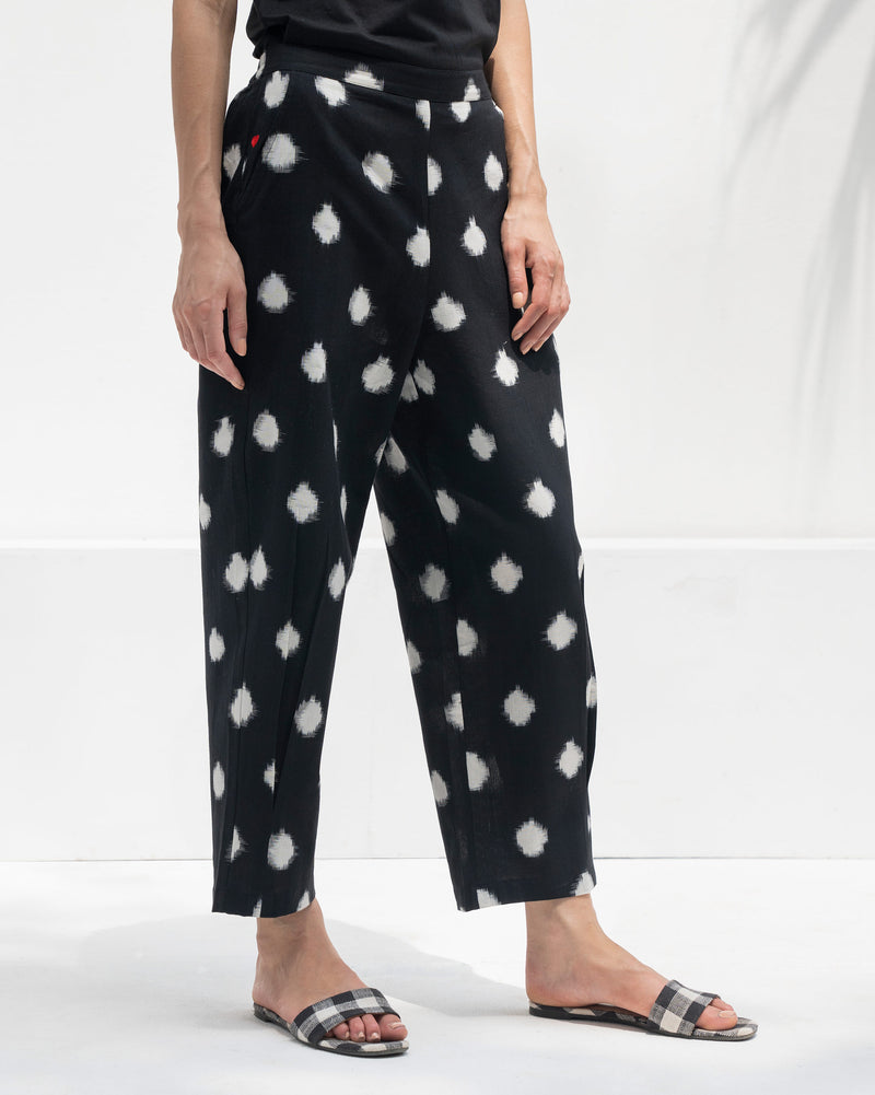 Serena Pyjamas - Ivory & Black