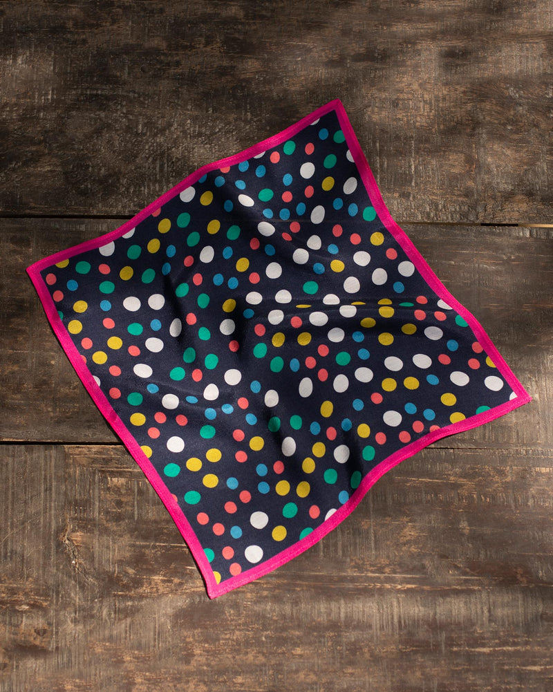 Crimson Jungle Pocket Square - Multi Color
