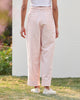 High Waist Pants - Pink & Ivory