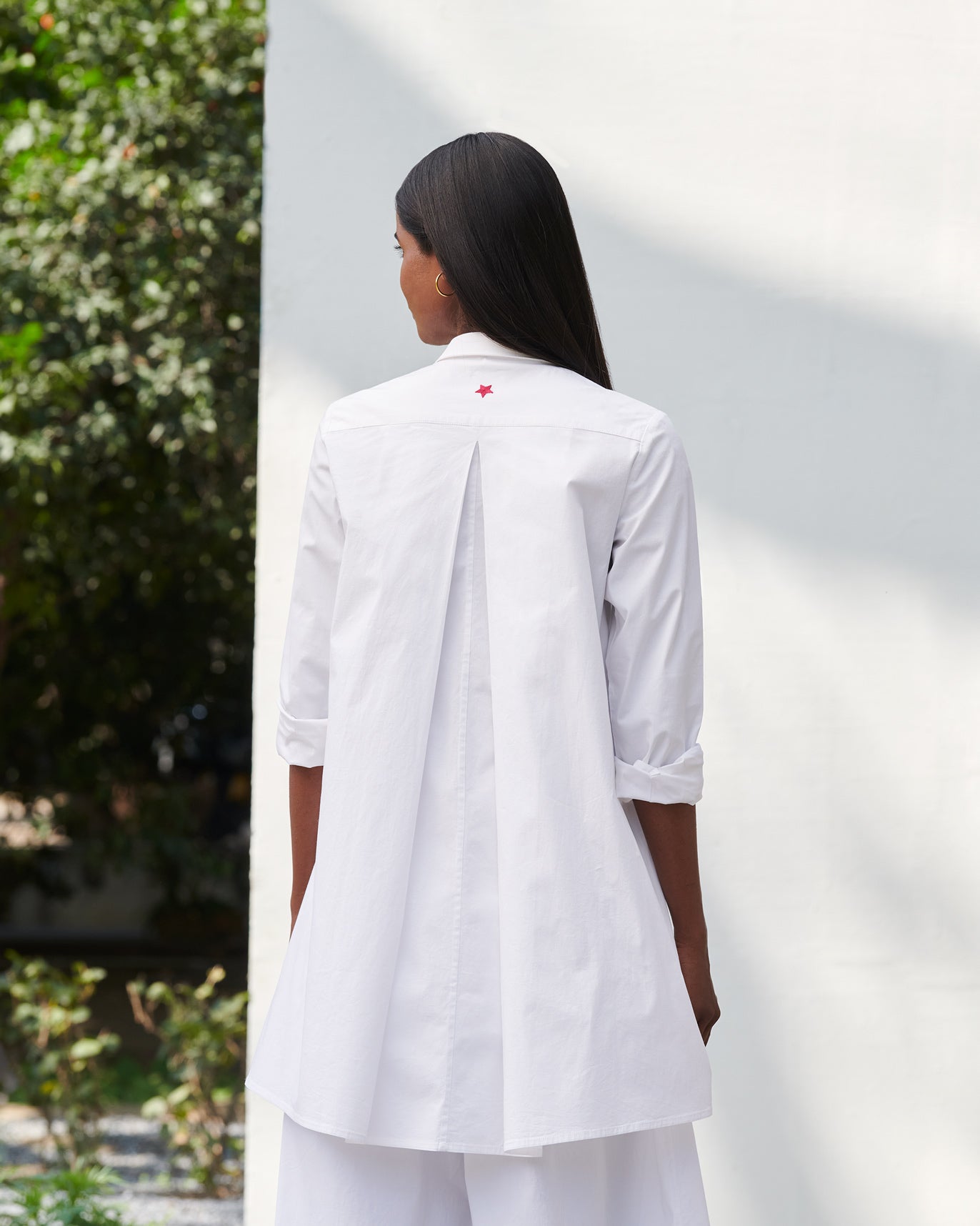 Side Placket Shirt - White