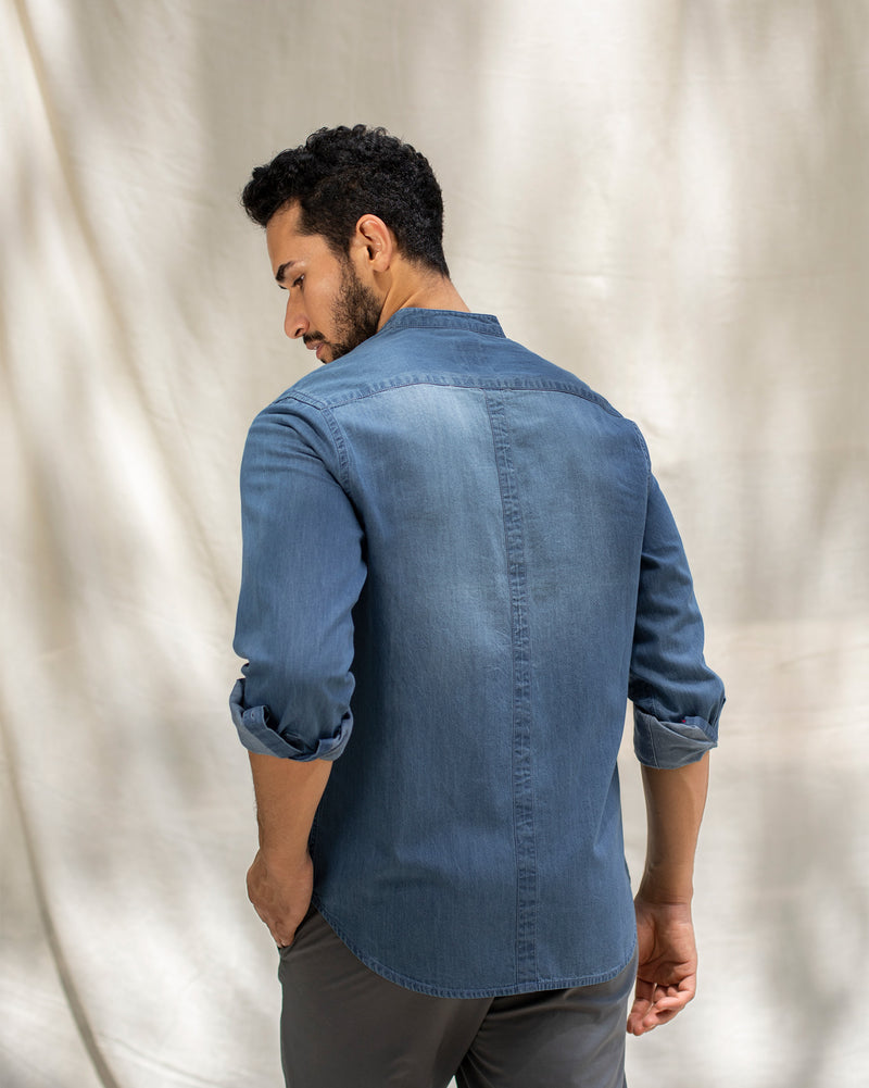 Nawab Denim Shirt - Blue