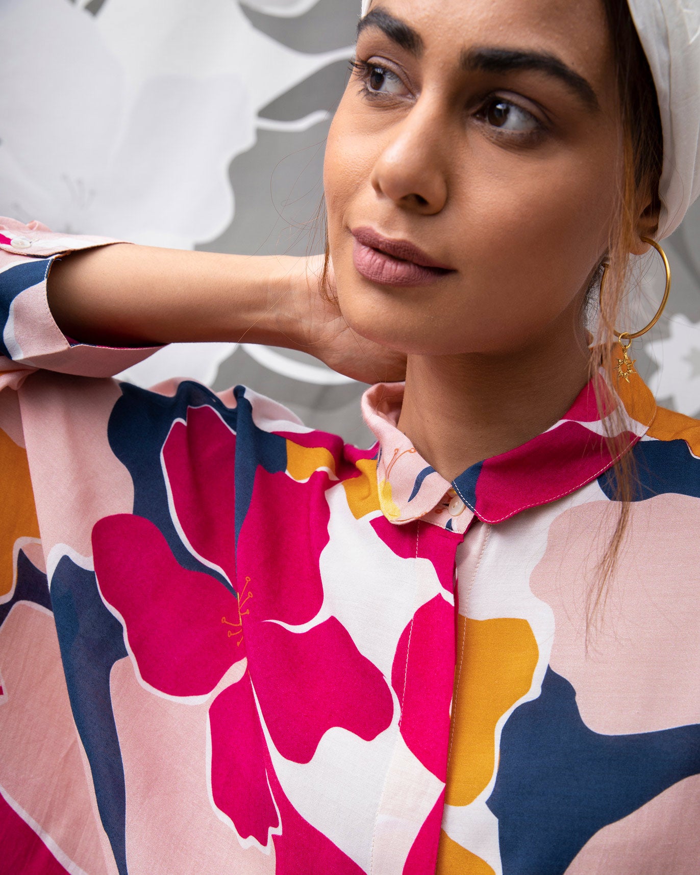 Boxy Shirt - Pink & Orange