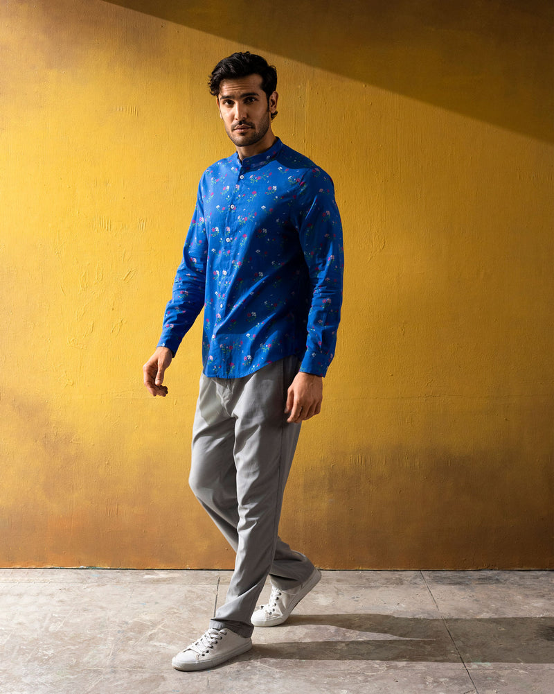 Nawab Shirt - Blue