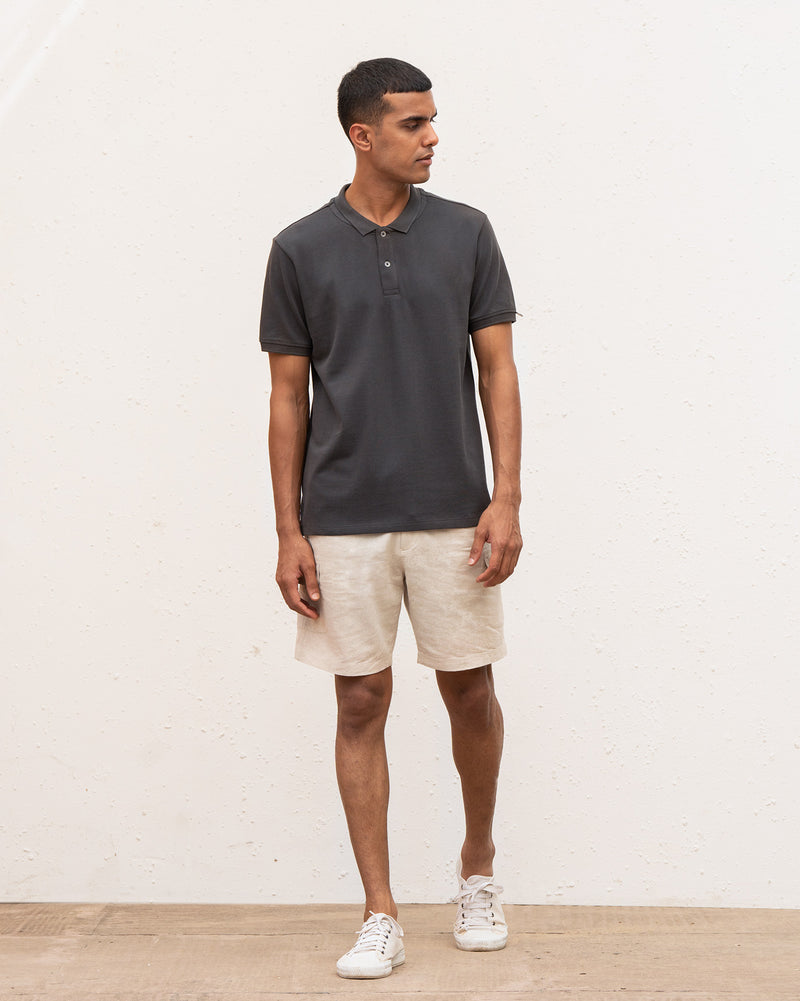 Polo T-Shirt - Charcoal
