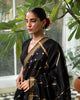Fireflies Sari - Black & Gold