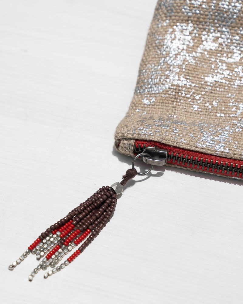 Fold Over Foiled Clutch