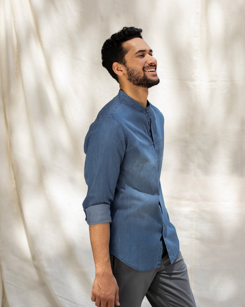 Nawab Denim Shirt - Blue