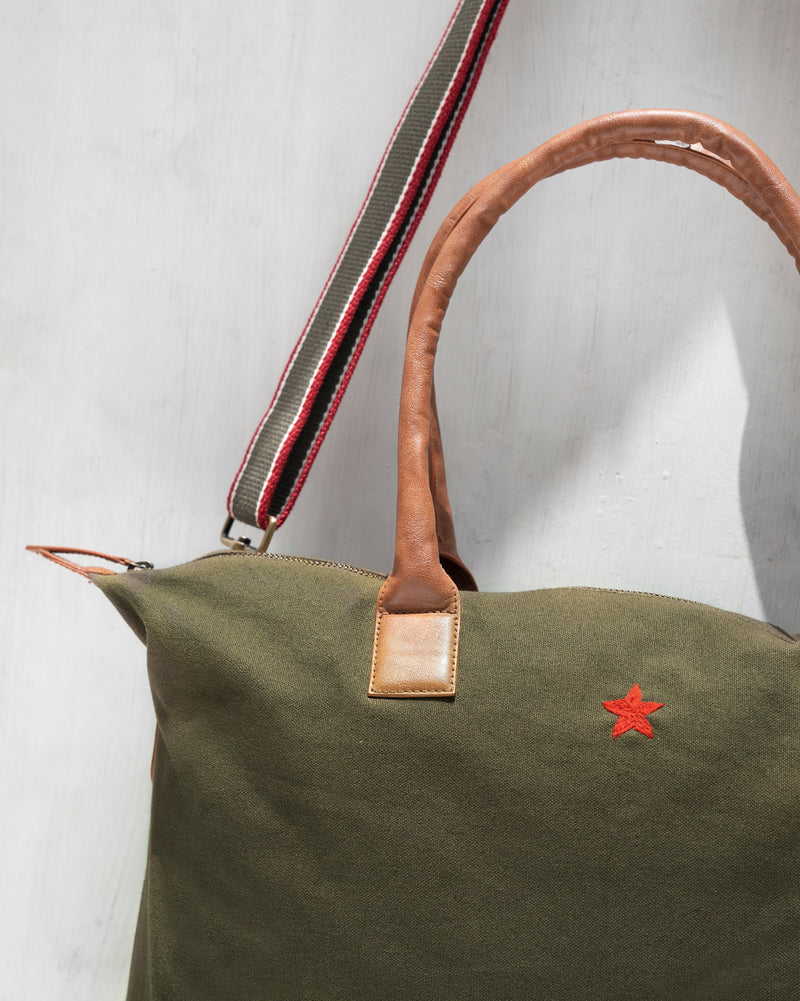 Traveller Tote - Olive Night