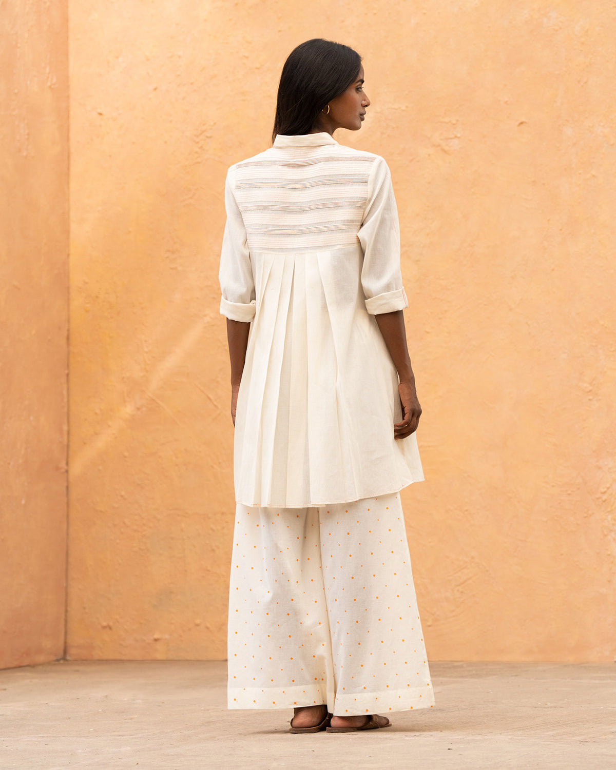Back Flayer Top - Ivory