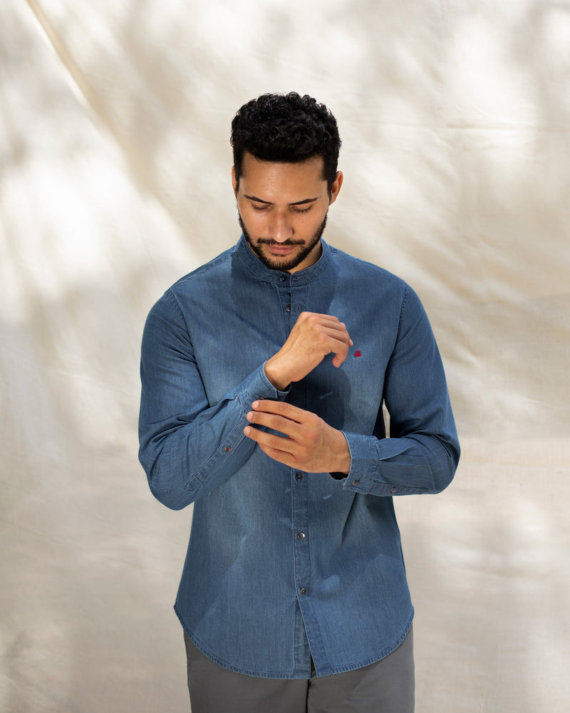 Nawab Denim Shirt - Blue